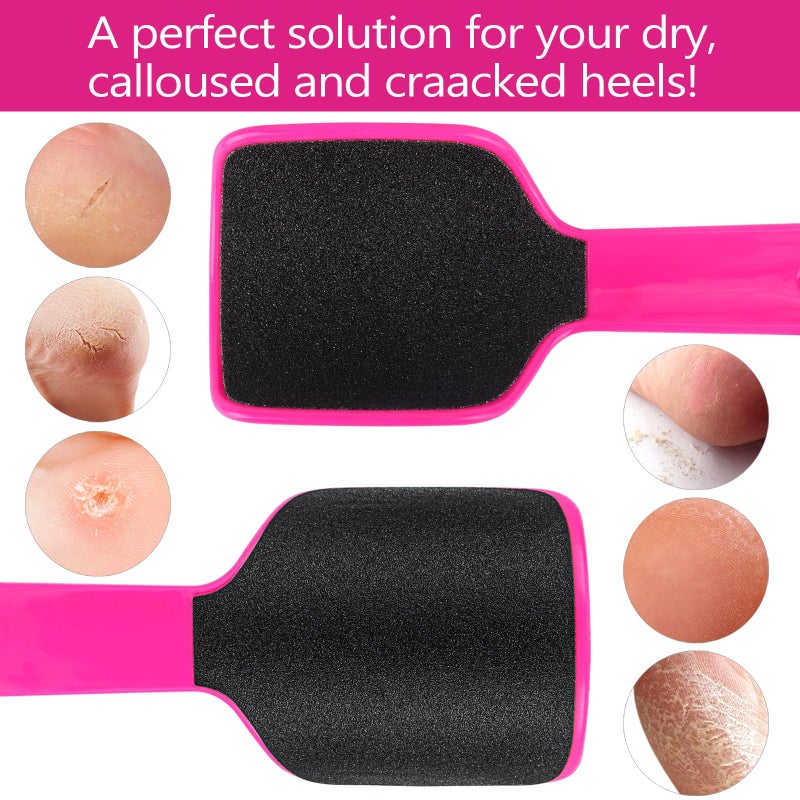 BTYMS 2 Pcs U Shaped Foot Scrubber Curved Foot File Callus Remover for Feet Dual Sided Heel File Scraper Dead Skin Remover - Image 2